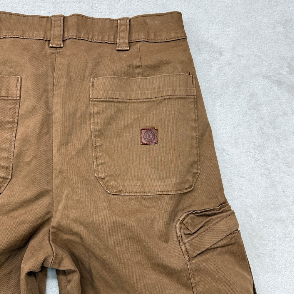 American Eagle x Tru Kolors Cargo Pants Mens 28x30 Brown Pleated Utility Pockets - Picture 10 of 13